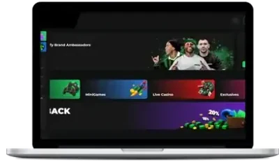 Lobby du casino Betify sur ordinateur portable